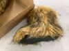 Fluffy Faux Fur Boots, Size 9 - 4
