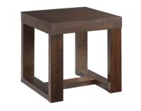 Picket House Furnishings Drew 24 in. W Square End Table in Cherry Veneer