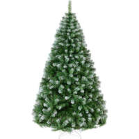 Artificial Frosted Pine Christmas Tree, Unlit Pine Design w/Easy Assembly 6ft