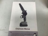 Chainsaw with Lithium Battery, Appears New, Sold as is