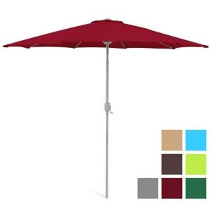 9ft Outdoor Market Patio Umbrella w/ Crank Tilt, Wind Vent, 1.5in Diameter Pole