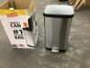 Glad 20 Gal. Stainless Steel Step Can with Antimicrobial Lid - 2