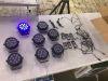 Lot of (8) Rechargeable Stage Lights with (6) Remotes