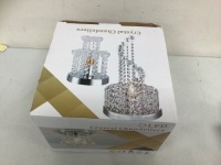 Crystal Chandeliers, Appears New, Sold as is