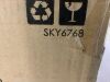 Set of 5 Collapsible Hyacinth Storage Baskets w/ Inserts - 13x13in - 7