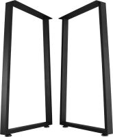 Metal Table Legs, 28" H x 17.7" W, 2 pc