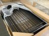 Metal Freestanding Dog Gate with Cat Door, 120" x 36"