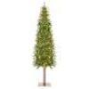 7.5'&nbsp;Pre-Lit Artificial Alpine Slim Pencil Christmas Tree w/ LED Lights, Stand