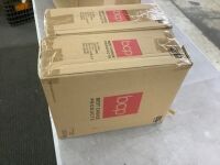 Lot of (2) Set of 3 Pre-Lit Ceramic Tabletop Christmas Trees - Uninspected