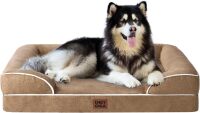 EHEYCIGA Orthopedic Dog Beds for Extra Large Dogs, Waterproof Memory Foam XXL Dog Bed with Sides, Non-Slip Bottom and Egg-Crate Foam Big Pet Couch Bed with Washable Removable Cover