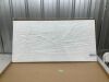 NANKAI Art Hand Painted White Canvas Wall Art 48x24 inch Abstract Modern Oil Painting Contemporary Textured Wall Art Minimalist Artwork Home Decor - 2