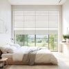 JINHENRUN Cordless Roman Shades, Light Filtering Window Blinds, 27 x 64 inches, Semi-Sheer Polyester, Manual Operation