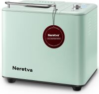 Neretva 20-IN-1 2LB Dual Heater Bread Maker Machine Automatic with Nonstick Ceramic Pan, 15H Timer & 1H Keep Warm Set, Low Noise