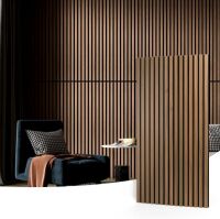 Art3d Wood Slat Acoustic Panels 3D Fluted Sound Absorbing, 23.6 x 47.2in, 4 pc