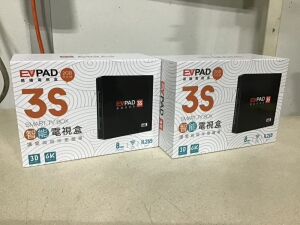 Lot of (2) EVPAD 3S Smart TV Boxes