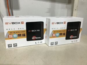 Lot of (2) EVBOX 3R Smart TV Boxes