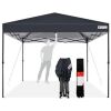 One-Person Setup Instant Pop Up Canopy w/ Wheeled Bag, 10x10ft