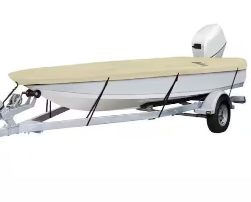 Classic Accessories DryGuard Waterproof 14 ft. to 16 ft. Fishing Boat Cover