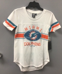 Ladies Miami Dolphins Jersey, S, Appears New, Sold as is