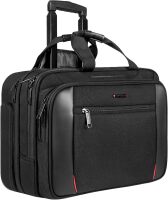 EMPSIGN Rolling Briefcase Laptop Bag,17.3" Computer bag with wheels, Water Repellent Travel Roller Underseat Bag with RFID Blocking Pocket,Rolling Work Bags