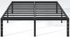 NEW JETO Metal Bed Frame,Queen Size Bed Frame with Storage Space,Heavy Duty Sturdy Mattress Foundation,Easy Assembly,No Box Spring Needed, 14 Inch
