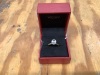 925 Gold Oval Cut Ring - cubic zirconia - 2