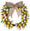 Lot of (10) Ccinee 17.7" Artificial Tulip Easter Wreaths - Appear New 