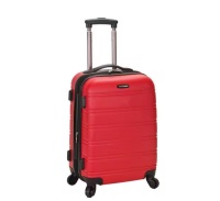 Rockland Melbourne 20 in. Expandable Carry on Hardside Spinner Luggage, Red