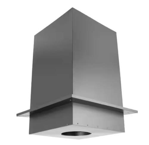 DuraVent DuraPlus All-Fuel Chimney 6in. Diameter Square Ceiling Support Box, 24in. Height