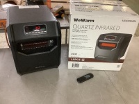 WeWarm Electric 6 Element Infrared Space Heater Black Plastic