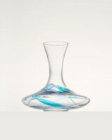 Barcelona LIMITED EDITION Wine Decanter Sagrada Blue and Silver Colorful Hand Painted & Stunning Mouth Blown Unique Gorgeous Gifts Birthday Anniversary th Couples Engagement Women Men 50 Oz