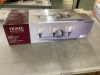 Home Decorators Collection Evelyn 26.75 in. 3-Light Brushed Nickel Vanity Light with Clear Glass Shades - 2