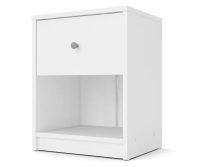 Tvilum Portland 1-Drawer White Nightstand