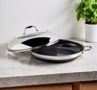 HexClad Hybrid Fry Pan with Lid, 14"