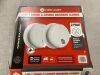 First Alert Precision Detection Interconnect Hardwired Smoke and CO Alarm with Voice and Location Alerts, 2 Pack - 2