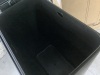 Home Zone Living 7.9 Gal. Matte Black Slim Rectangular Step-On Stainless Steel Kitchen Trash Can with Slow Closing Lid - Broken Plastic on Back - 3
