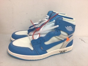 Nike Air Jordan 1 X Off-White, M 12 W13.5, Appears New, Authenticity Unknown, Sold as is