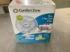 Comfort Zone 6 in. Quiet Portable Indoor 2-Speed Desk Fan with Clip and Fully Adjustable Tilt in White - 2