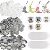 Vevor 2.25 in. Button Badge Parts Supplies for Button Maker Machine 500 Sets