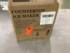 Simzlife 9.4 in. 26.5 lb. Bullet Ice Countertop Portable Ice Maker in Black with 9-Cubes/6-Mins, Auto-Cleaning, Basket and Scoop - 2