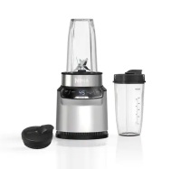 Ninja Nutri Blender Pro Silver 24 oz. with 2 Speed Auto iQ, 1100 Peak Watt