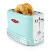 Nostalgia Retro 900 W 2-Slice Aqua Wide Slot Bagel Toaster