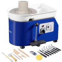 Vevor 11 in. 350-Watt Clay Spinner Wheel for Pottery with Foot Pedal and Detachable Basin