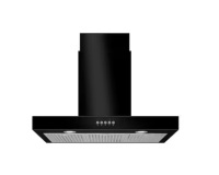 Vissani Lora 30 in. 350CFM Convertible T-Shape Wall Mount Range Hood in Black with Charcoal Filters and LED Lighting