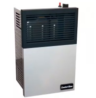 Comfort Glow Direct Vent NATURAL GAS Wall Furnace with Thermostat, 11,000 BTU's. Professional Vent Kit Included. Gray/Black