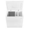 Vissani 7.0 cu. ft. Manual Defrost Chest Freezer with LED Light in White, Garage Ready - Dent on Bottom Left Back Corner