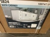 Lot of (3) Hampton Bay Hampton 24 in. W x 21 in. D x 34.5 in. H Assembled Bath Sink Base Cabinets in Satin White - 3