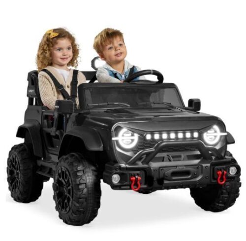 24V 2-Seater Electric Ride-On Car Truck w/ Parent Control, Bluetooth