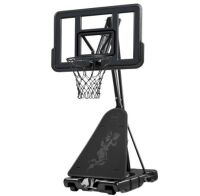 Adjustable 4.4-10ft Basketball Hoop, w/ Shatterproof Backboard, Ball Return