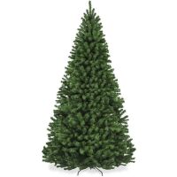 4.5' Unlit Artificial Green Spruce Christmas Tree, w/Easy Assembly